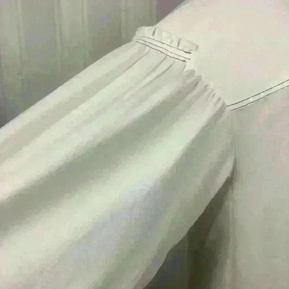 Joie Mirna S Gathered Crepe Blouse Balloon Sleeve - Picture 7 of 11